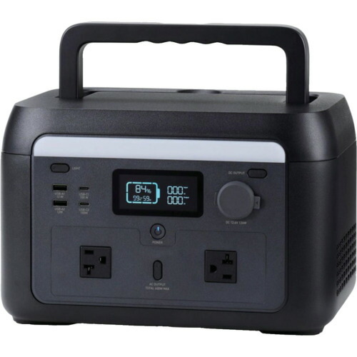 ＥＬＥＣＯＭ 携帯型ワット数 ５１２Ｗｈ ＡＣ定格最終生産物６００Ｗ ＡＣ×２ 黒いこと  DE-なおなお書き500PBK 679-5234