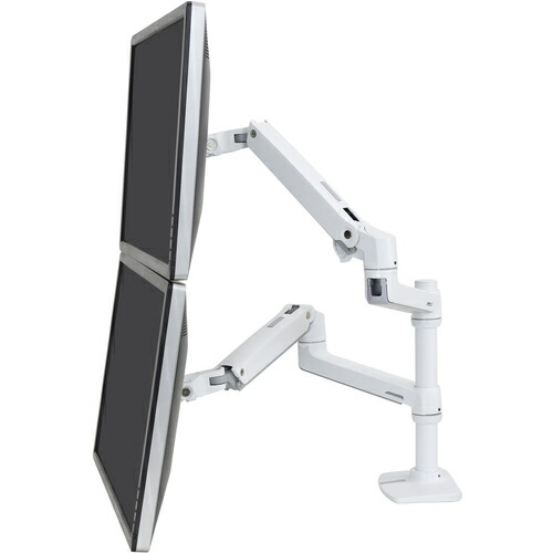 ＥＲＧＯＴＲＯＮ ＬＸ デュアル 管する手 縦／横型 白いこと ２画面 ２４in（６．４～１  45-492-216 455-4247