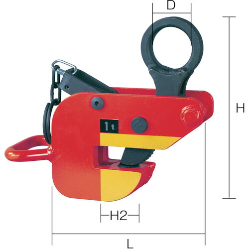 象印 横吊クランプ１Ｔｏｎ  HAR-01000 242-1267