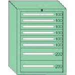 ＯＳ 晴れ晴れしい掛け目押し入れ 間口８１１×奥ふかさ５５７×高さ１０８１粍（若草色）  DX1011 136-7350