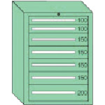 ＯＳ 晴れ晴れしい掛け目押し込み 間口８１１×奥ふかさ５５７×高さ１０８１粍（若草色）  DX1006 135-9455