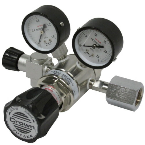 Ｃｒｏｗｎ ステンレス鋼製弁膜付二段式委しい剪断応力合わせる器 Ｎ用  GSR2-4-5AA2-2RF4TF-V N2 632-3460