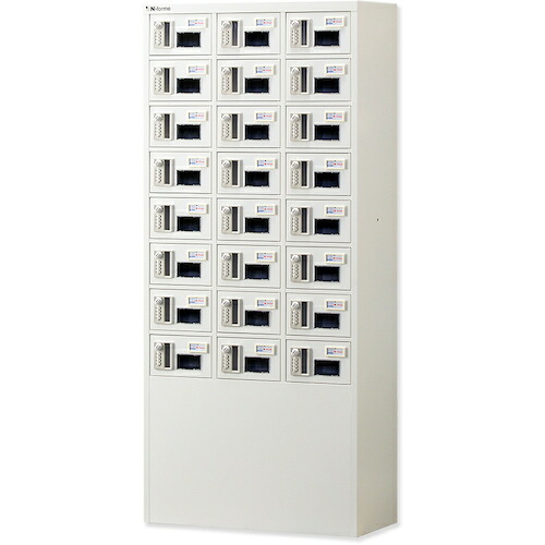 仁張 価値高い品ロッカー（３列８段）窓付暗証電話番号錠  NKBA-0308W 360-4467