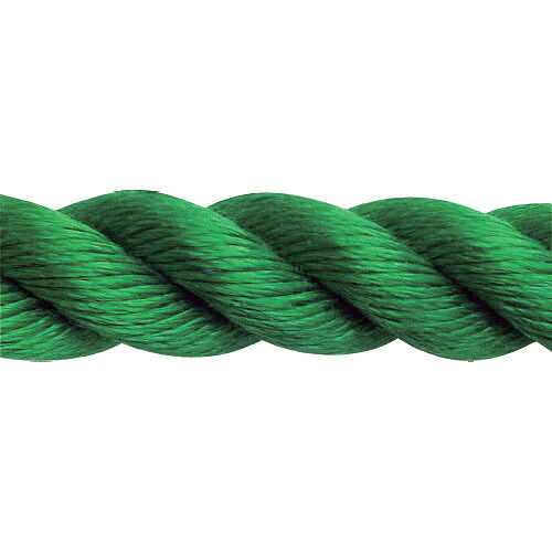 まつうら ＰＰスパンシーカラーロープ（３打ち） ３０粍Φ×３０ｍ 緑 膜鳴楽器巻  PP-SPAN-30X30-GRN-DR 268-6490