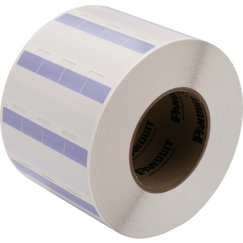 ＰＡＮＤＵＩＴ 熱転写印刷人用セルフラミネートラベル ビニル基 紫 印字部縦１９．１粍ｘ横２５．４  S100X225VGTY 836-7538
