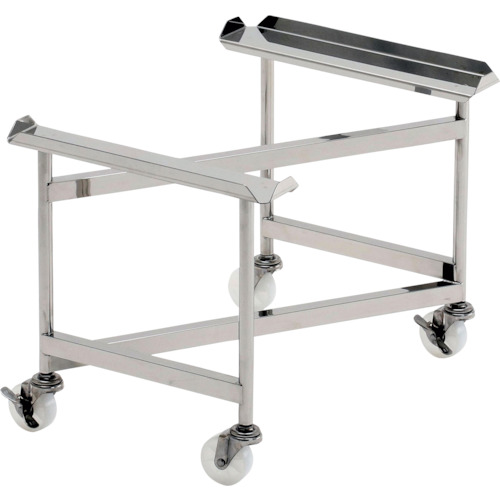 テックサス ステンレス鋼Ｚ型持ちはこび（ＳＵＳ７５φナイロン車２Ｊ２ＪＳ） ６４０×４５０×４５０  PZ-30D-450H 361-1548