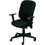 ＰＬＵＳ ６９７８３６）事務イス プリセア ＫＤ－Ｋ６３ＳＬ ＢＫ  KD-K63SL BK 210-4608