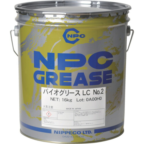 ＮＩＰＰＥＣＯ 生解体性差し油 ニッペコバイオグリースＬＣ Ｎｏ．２ １６ｋｇ  ECOVAIO-160LC 868-7692