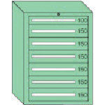 ＯＳ 晴れ晴れしい掛け目押し込み 間口８１１×奥ふかさ５５７×高さ１０８１粍（若草色）  DX1003 135-7854