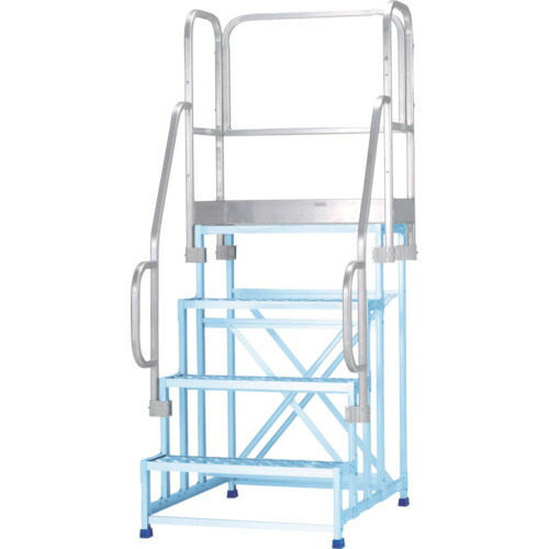 アルインコ 進め方台フルセット手摺り ＣＳＢＣ４１２８用  CSBT4AL 769-7881