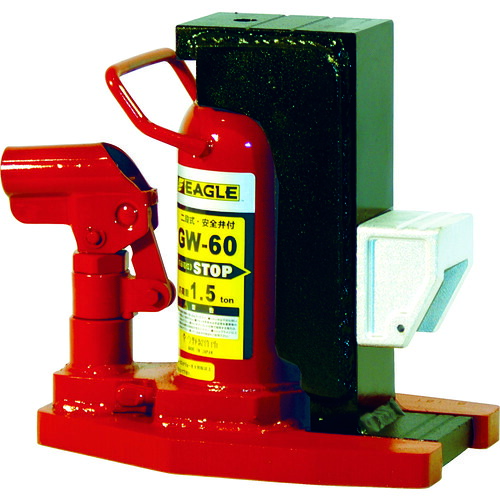 鷲 爪付万力 差し押さえ手合い２段式爪つき万力 安全弁付 １．５ｔ  GW-60 341-8952