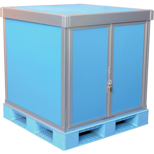 ＡＤＦ ダンカーゴ原則として １面観音扉・３面ダイアログボックス印字機 １１００ｘ１１００ｘＨ９００ 青碧  DANITP3T11190-BL 565-6972