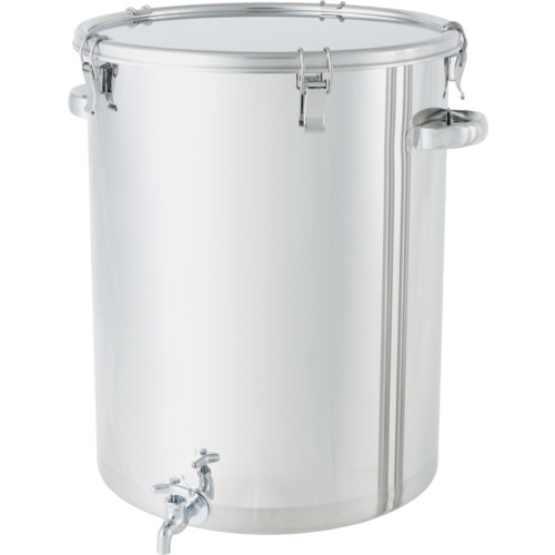 ＭＯＮＯＶＡＴＥ ステンレス鋼貯蔵タンク 引っ切り無い密閉貯蔵タンク（水道の栓付） １００Ｌ  CTH-W-47H 751-5995