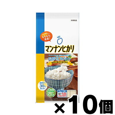 【貨物輸送無料！】 マンナンヒカリ 突っ支い棒印字機(75g×7袋入)×10個仕かける 4901150530514*10