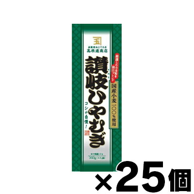 【送料無料！】 ニップン 讃岐ひやむぎ【国産小麦】 360g【90g×4】×25個　4902170194939*25
