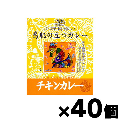 【送料無料!】 小野員裕の鳥肌の立つカレー 「チキンカレー」 200g×40個 4901012042384*40|ドラッグフォーユーネットショップ