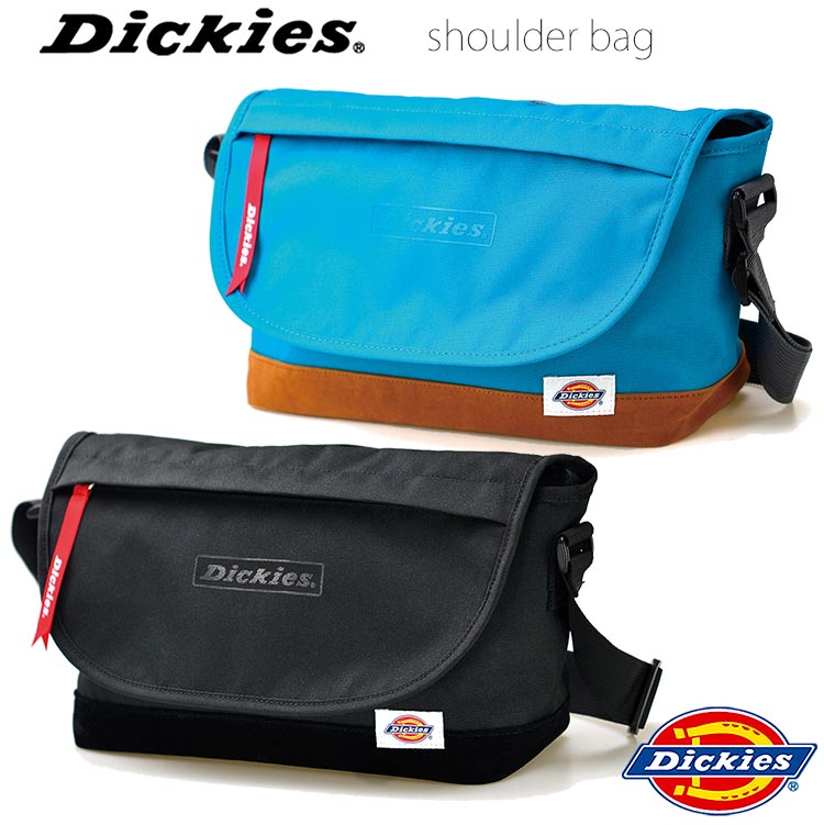 Dickies ディッキーズ ショルダーバッグ 小ぶり 軽量 出し入れスムーズなカブセタイプ。カジュアル タウン カジュアル トラベル メンズ レディース キッズ 散歩 ブラック ブルー 12-6690｜福吉鞄店