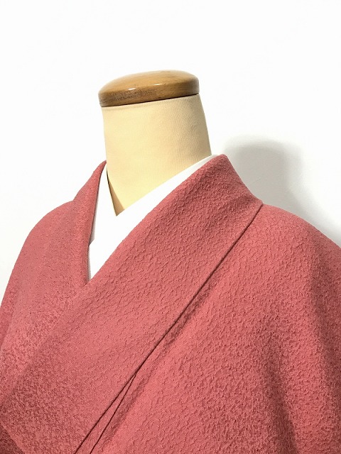 【中古】Mサイズ 色無地 正絹 東雲色
