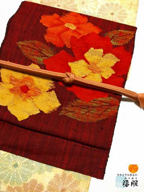 楽天市場】最大80％off◇正絹西陣名古屋帯◇黒地に達磨柄no118