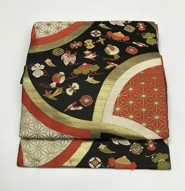 楽天市場】名古屋帯 アンティーク 大正時代 日本手刺繍 とき洗い張り後