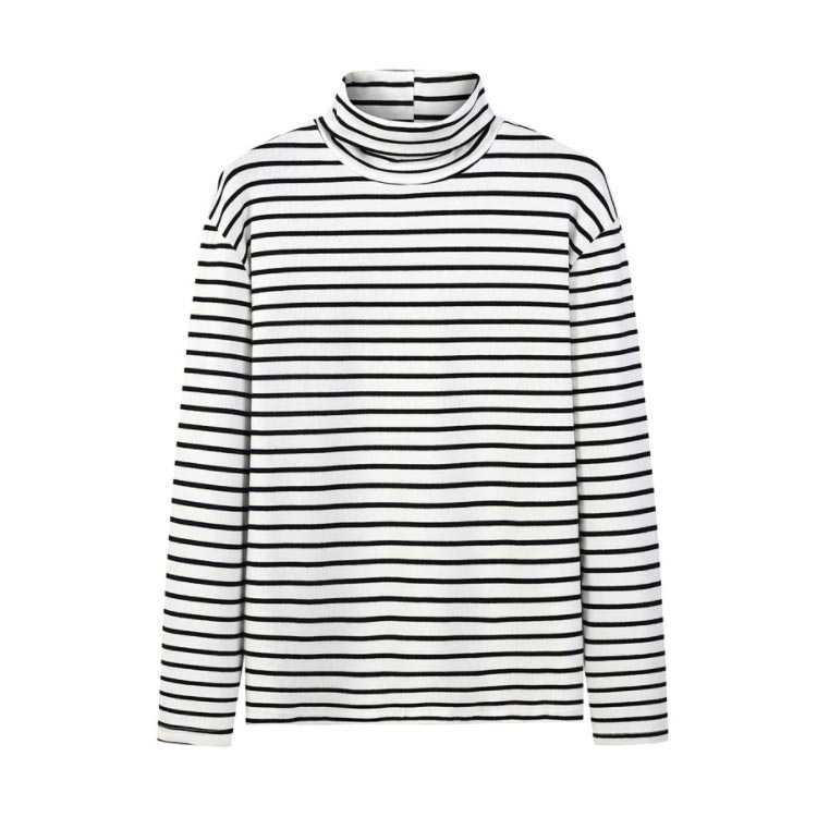 楽天市場 長袖tシャツ メンズ 大きいサイズ 無地 ボーダー タートルネック Tシャツ 黒 大きめ インナー 白 長袖 ビジネスtシャツツ送料無料 福見る店
