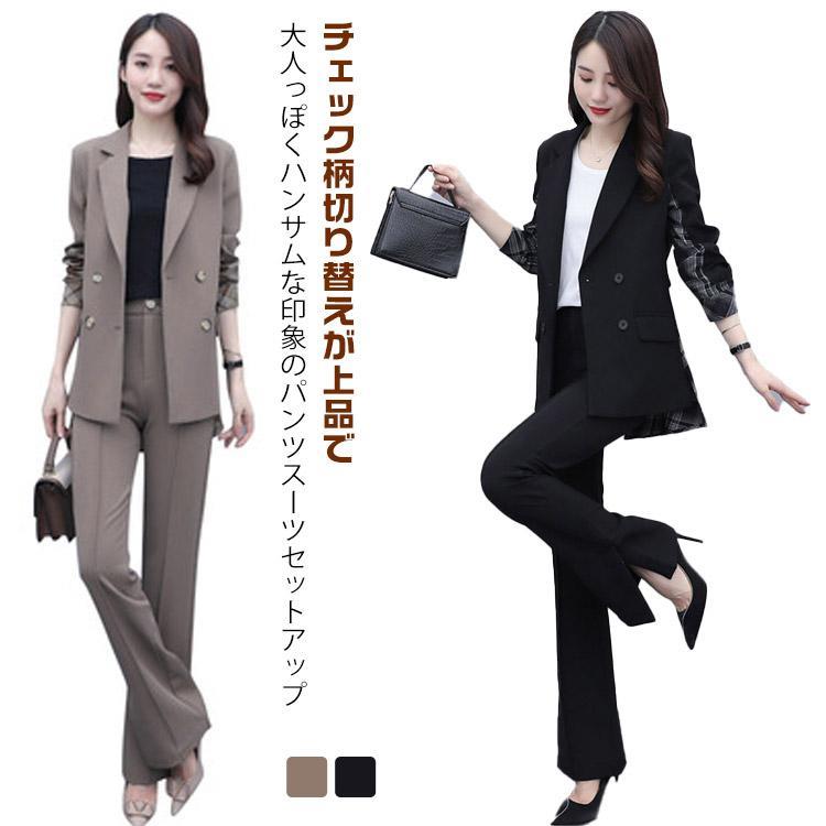 楽天市場】セットアップ レディース テーラード ミニ丈パンツ スーツ 2