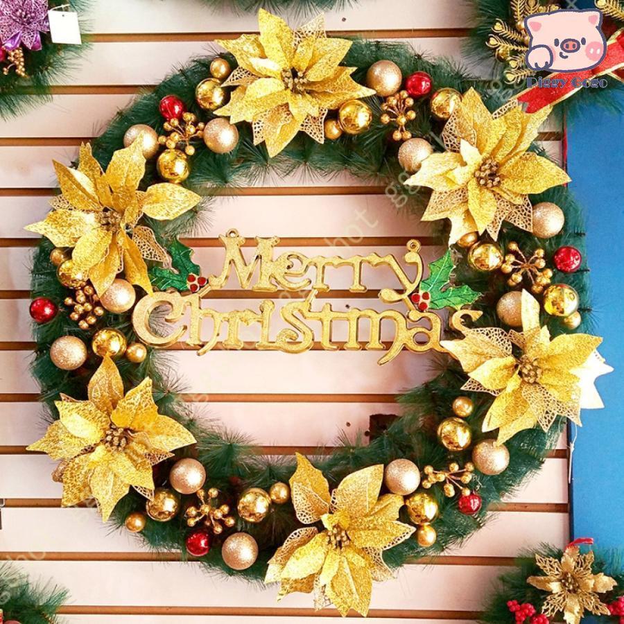 クリスマス花輪 クリスマスリース 玄関リース 大きい ドア 窓 玄関 リース オーナメント インテリア 華やか 可愛い クリスマス デコレーション おしゃれ