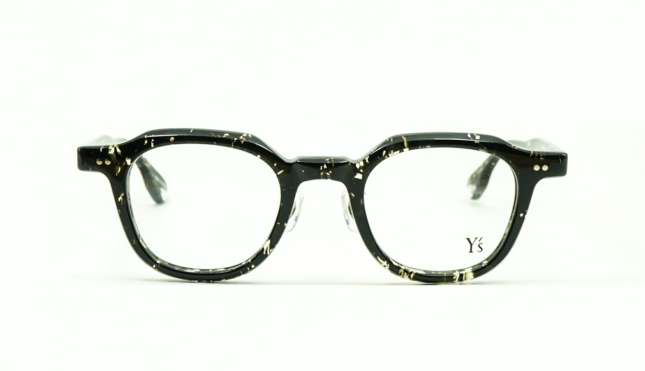 Y\u0027s  ワイズ/Yohji Yamamoto ヨウジヤマモト/ 81-0025-2/ 枠組み（メガネ）/Black 黒いこと 黒/アセテート/ メガネ 度あり めがね 度入り口・入口 眼鏡 度付き添い人 眼鏡枠組み ブランド名 メンズ レディース 今めかしい