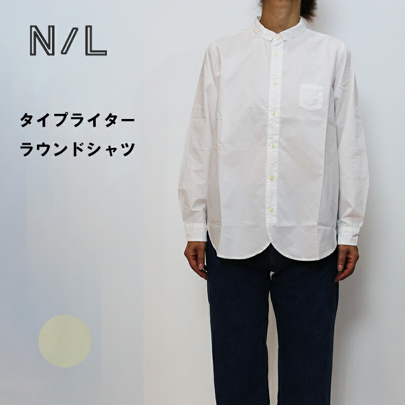 NATURAL LAUNDRY/ナチュラルランドリー タイプライターラウンドシャツ｜服道楽 -店-
