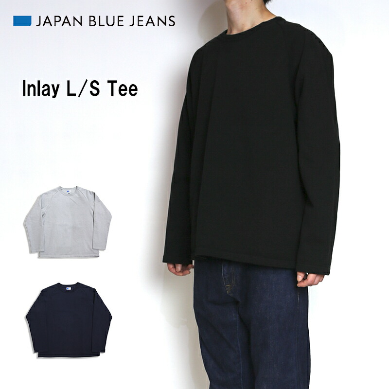 JAPAN BLUE JEANS/ジャパンブルージーンズ Inlay L/S Tee インレイラグランクルーTee