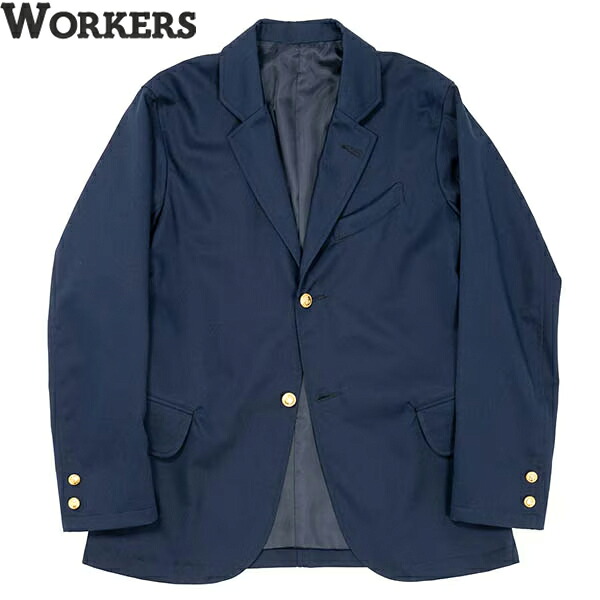 WORKERS/ワーカーズ　Moonglow Blazer, Wrinkle-Resist Chino, Navy