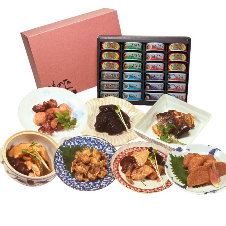 惣菜缶詰 金沢ふくら屋 缶詰  24缶 セット 備蓄用 賞味期限３年 保存食 非常食 防災 ギフト 味の匠Ｂ おかず
