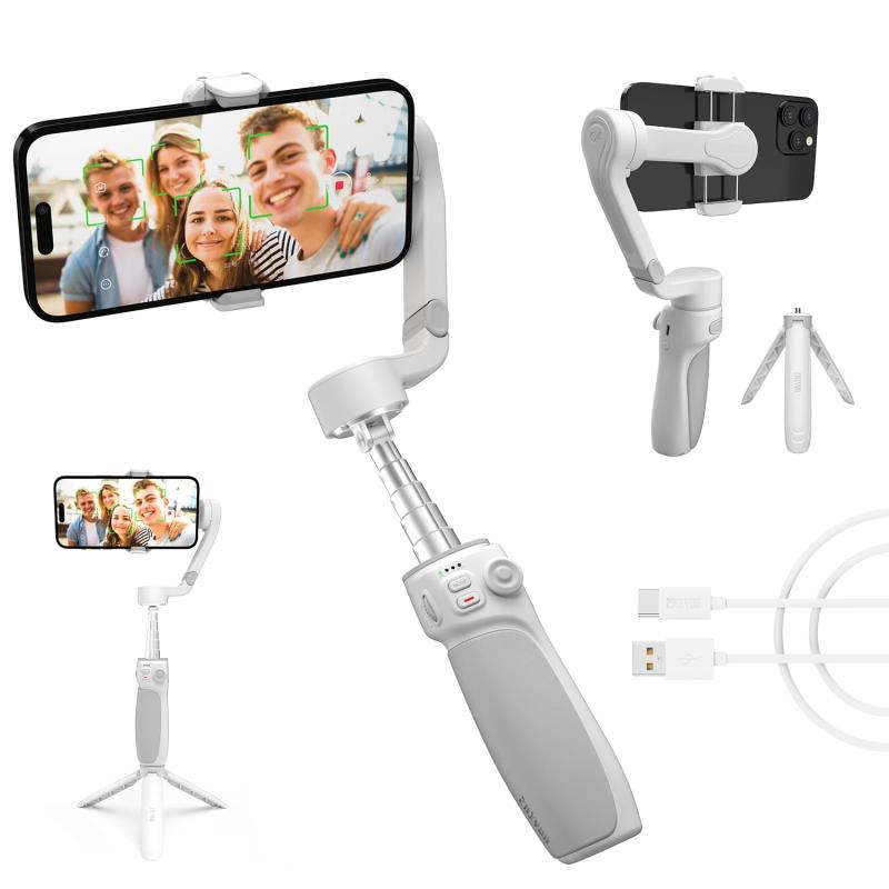 【国内正規品】 ZHIYUN スマホ用ジンバル SMOOTH-Q4 伸縮ロッド内蔵 コンパクト折りたたみ方式 軽量370g 087054|福禄寿