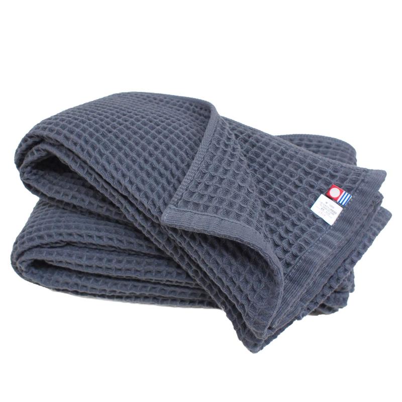 今治タオル(Imabari-towel) 今治ワッフルタオル グレー バスタオル 2枚入 SB-459