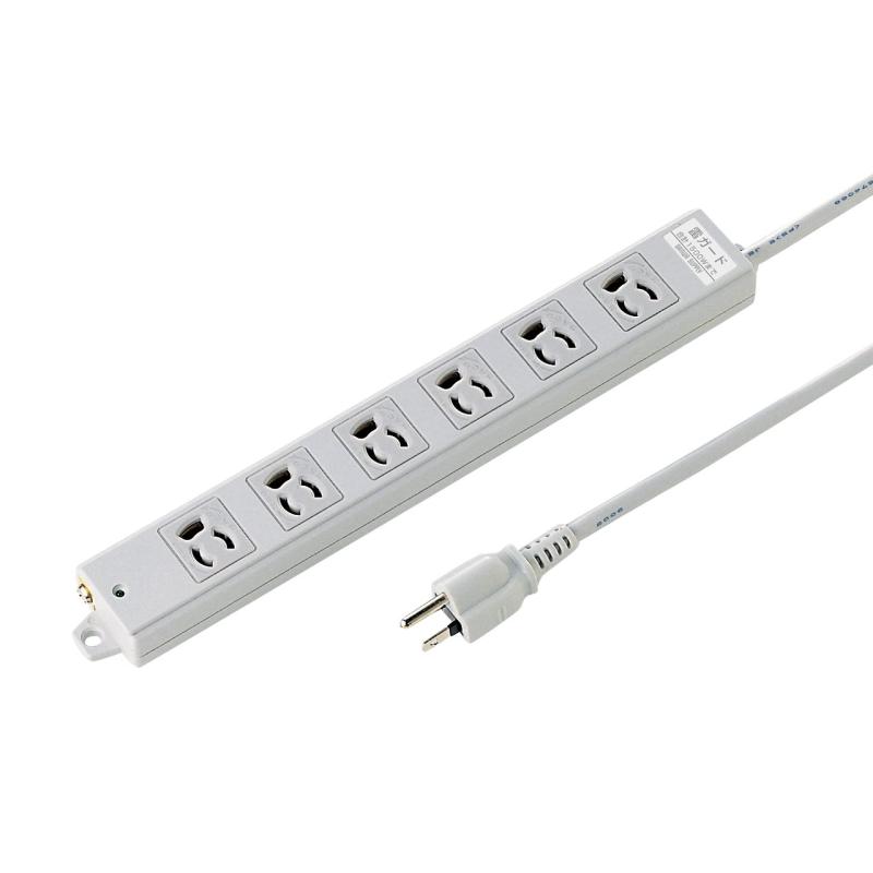 サンワサプライ TAP-K6SP-3 工事物品雷かばい立て水道栓 抜け打ち切り差し込み 3P 6個口