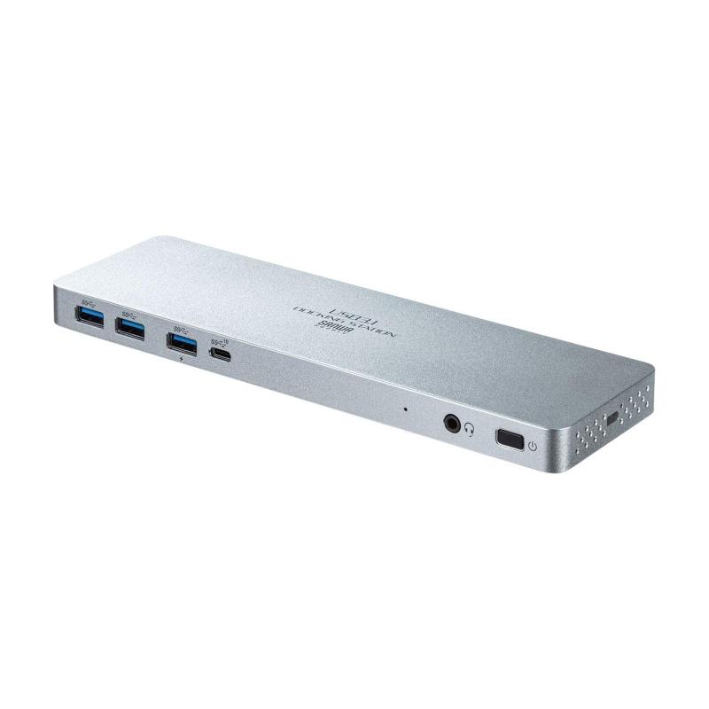 サンワサプライ USB Type-C専用ドッキングステーション(HDMI/DisplayPort対応・PD対応) USB-CVDK6