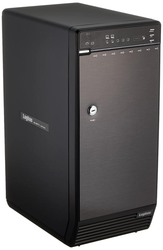 ロジテック HDDケース USB3.0 eSATA接続 8ベイ 最大96TB対応 LGB-8BNHEU3｜福禄寿