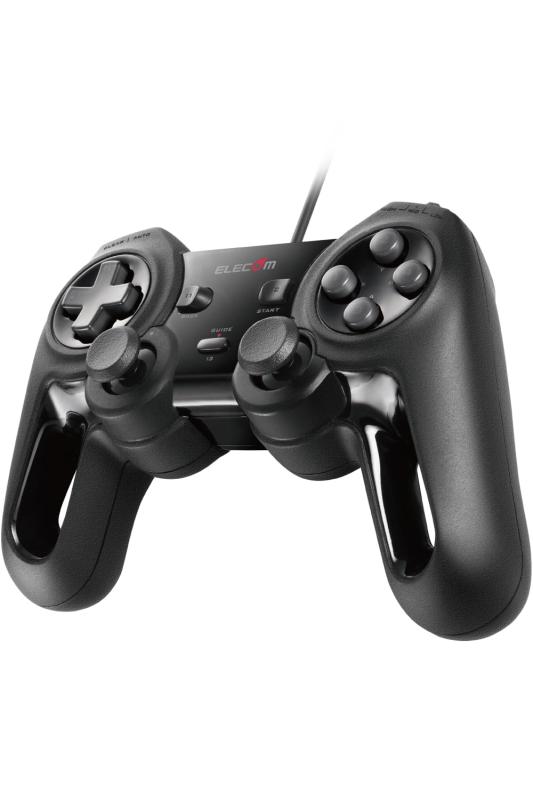 エレコム USB 力くらべパッド 13名取り草 Xinput 振りまわす 連射 高耐久 モンスターハンターライズ:サンブレイク動くこと突きとめる済 黒いこと JC-U4013SBK