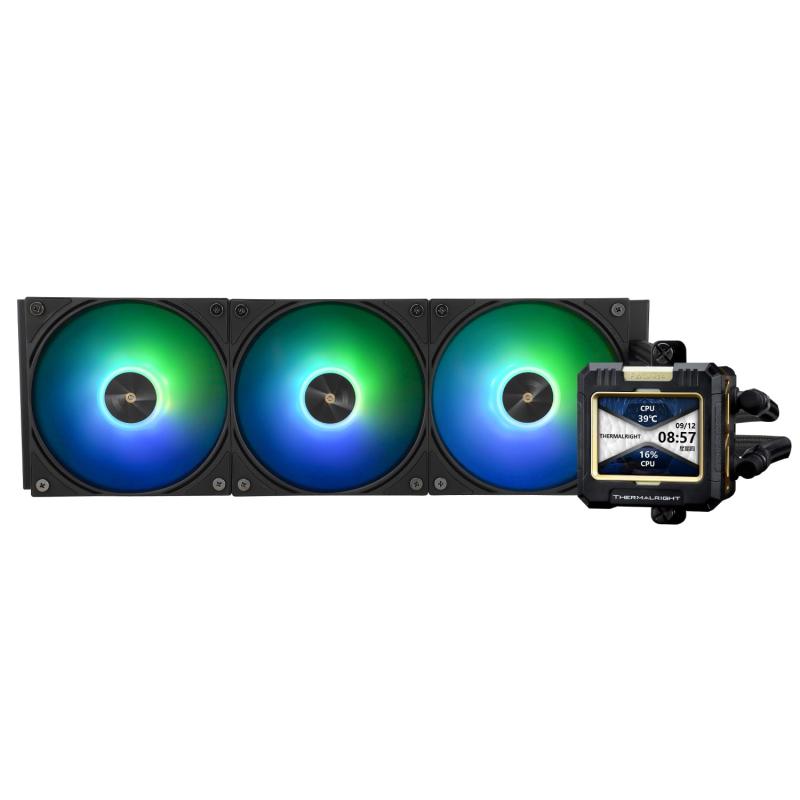 Thermalright FW 360黒いことARGB 中央処理装置お水冷房装置、2000RPMの3つのPWM気違い、320 * 240解像力のIPS LCD映写幕、流動体中央処理装置冷房装置、AMD用中央処理装置 パソコンアイオクーラー:AM4 / AM5 / In