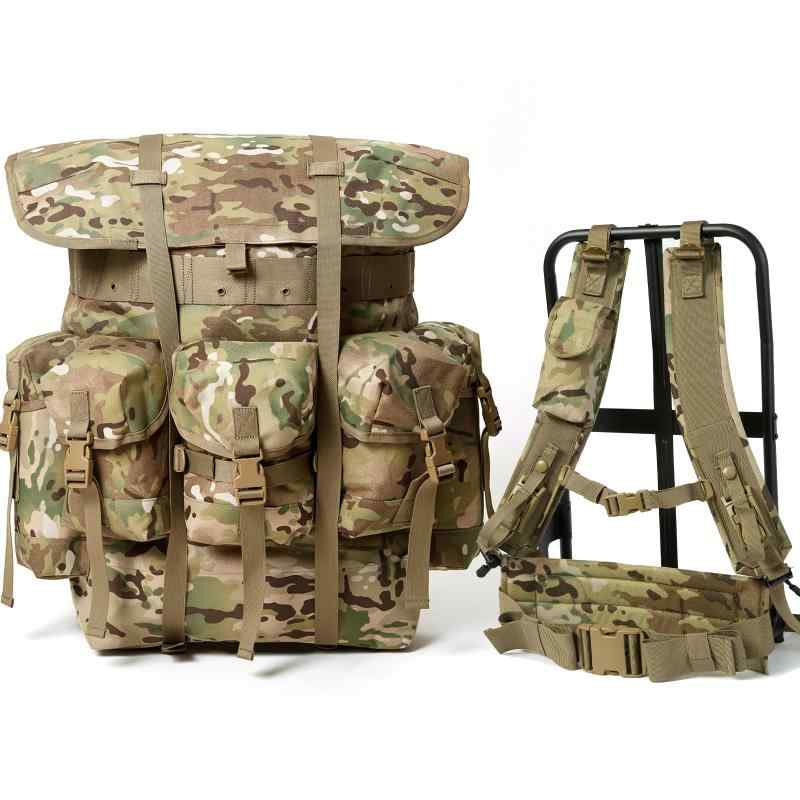 [MT] ミリタリーアリスパック、陸軍サバイバルコンバットフィールドアリスバックパック、サスペンダーストラップとフレーム1000D 防水オリーブドラブ｜福禄寿 16,874円