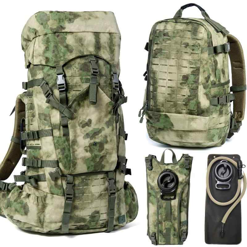 [MT] ミリタリー バックパック 米軍 USMC スタイル ILBE 2.0 リュックサック 大容量 80L 防水 アウトドア サバイバル キャンプ 登山 マルチカム (ILBE)｜福禄寿