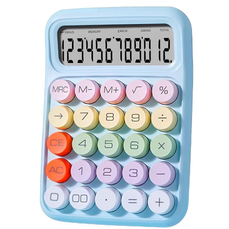 楽天市場】電卓 計算機 12桁 カラフル電卓 かわいい 大型LD