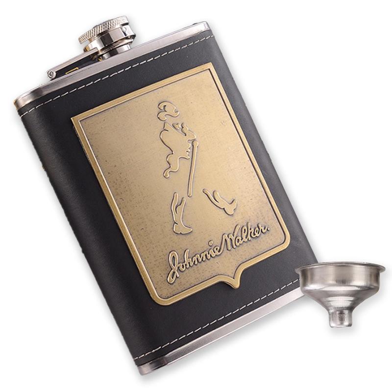 HanaHaul スキットル ウイスキーボトル 220ml/8 oz 携帯用 フラスコ 錆びない 清酒ボトル ステンレス製 漏斗付き 水筒 スキットル 軽量 持ち運び便利 アウトドア キャンプ ボトル 旅行用 バーベキ画像