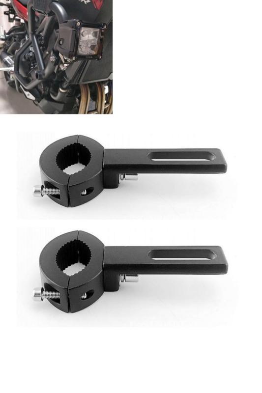 【ひろちゃん】【ステーセット】バイクLEDフォグランプ☆マキタ バイク用 フォグランプ 取り付けステー 54mm (2個セット) | 車
