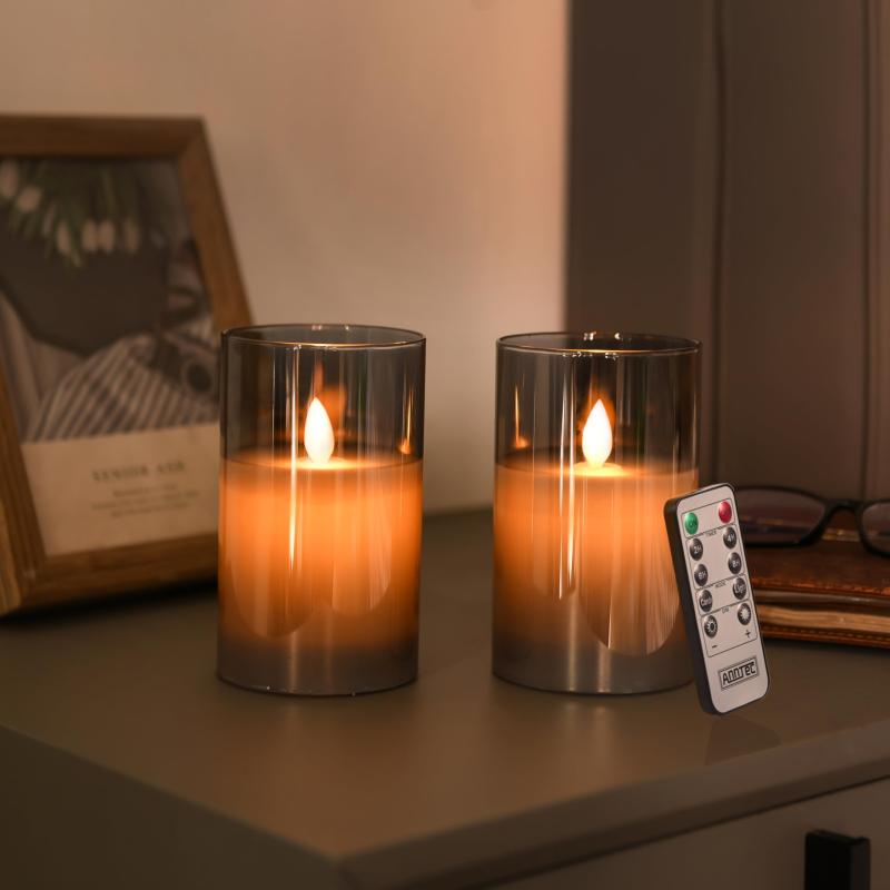 楽天市場】【2点セット】AnnTec LEDキャンドルライト ロウソク 本物の