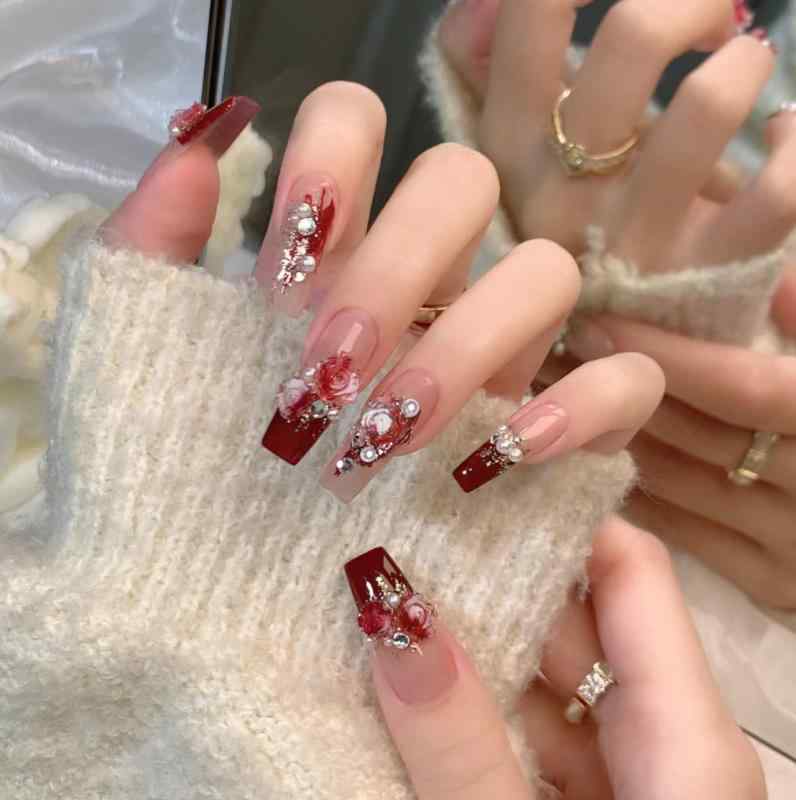 楽天市場】XUZOOネイルチップ 立体 付け爪 つけ爪 かわいい おしゃれ