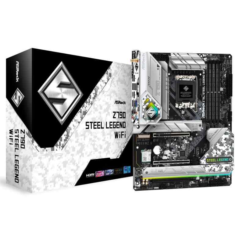 ASRock 母ちゃんゲーム盤 Z790 Steel Legend 無線LAN Intel 第12時人 ・ 13時人 中央処理装置 ( LGA1700 )相応う Z790心付け書き割り DDR5 ATX 母ちゃんゲーム盤 【国内定まり品】