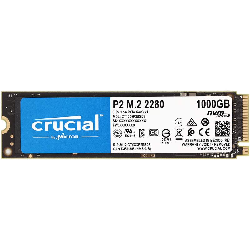 Crucial クルーシャル P2シリーズ 1TB(1000GB) 3D NAND NVMe PCIe M.2 SSD CT1000P2SSD8 [並行輸入品]