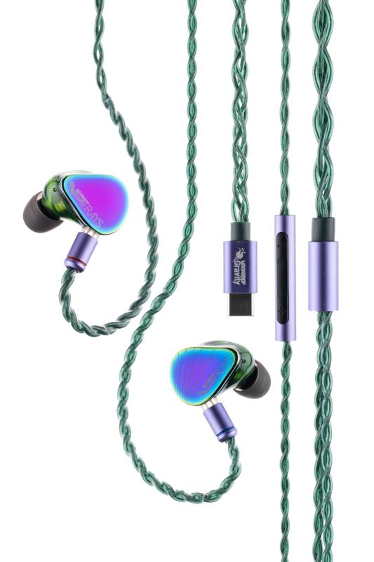 Moondrop Rays ゲーミングイヤホン 有線 イヤホン マイク付き カナル型 0.78mm 2pin USB-C ボリュームコントロール HIFI音質 【 1.5m USB-C to USB-A延長ケーブル付属/ノイズキャンセリングマイク / 1|福禄寿