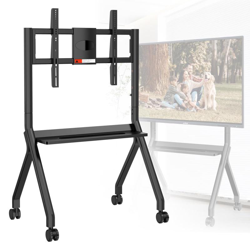 JAV FD 570インテリジェントホワイトボードスタンドFD 570は:55インチ 65インチのディスプレイ、電子黒板に適しています。ロック可能な4つのホイール、現代のオフィスや教室向けに設計され|福禄寿
